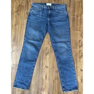 CURRENT/ELLIOTT Easy‎ Stiletto with Rolled Hem Jeans in Grassland Size 27